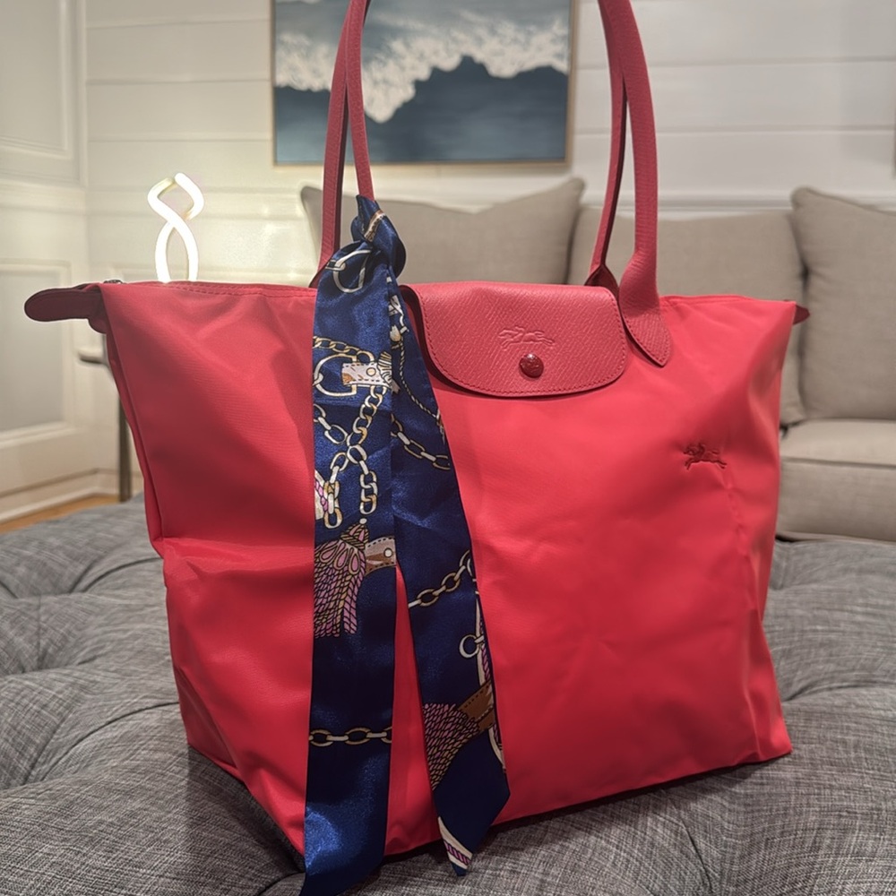 Longchamp Bag Large Coral Le Tote Bag - Picture 3 of 17